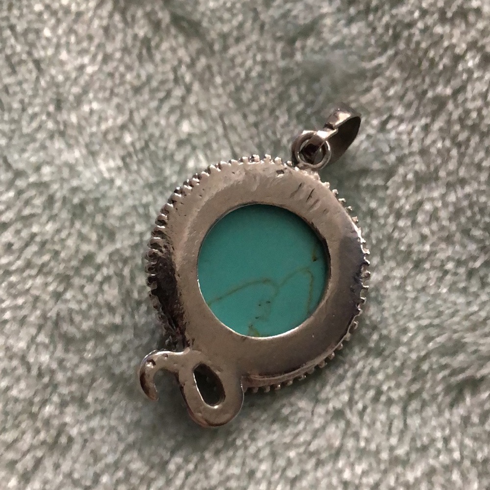 Turquoise Snake Pendant - Picture 3 of 3